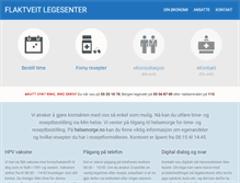 Tablet Screenshot of flaktveitlegesenter.no